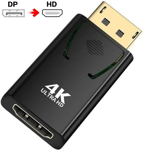4K 30Hz/60Hz DP DisplayPort to HDMI-compatible Adapter Converter Display Port DP to HDTV Adapter Video Audio Laptop PC Laptop