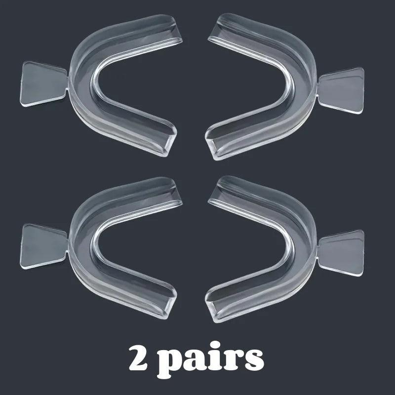 1-4pair Unisex Teeth Aligner Silicone Invisible Dental Orthopedic Tray for Whitening Straightening Nighttime Use Teeth Care Tool