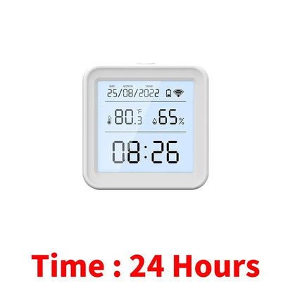 Tuya WIFI Smart Temperature Humidity Sensor Hygrometer Thermometer Backlight Smart Life Support Alexa Google Assistant - Urbizia