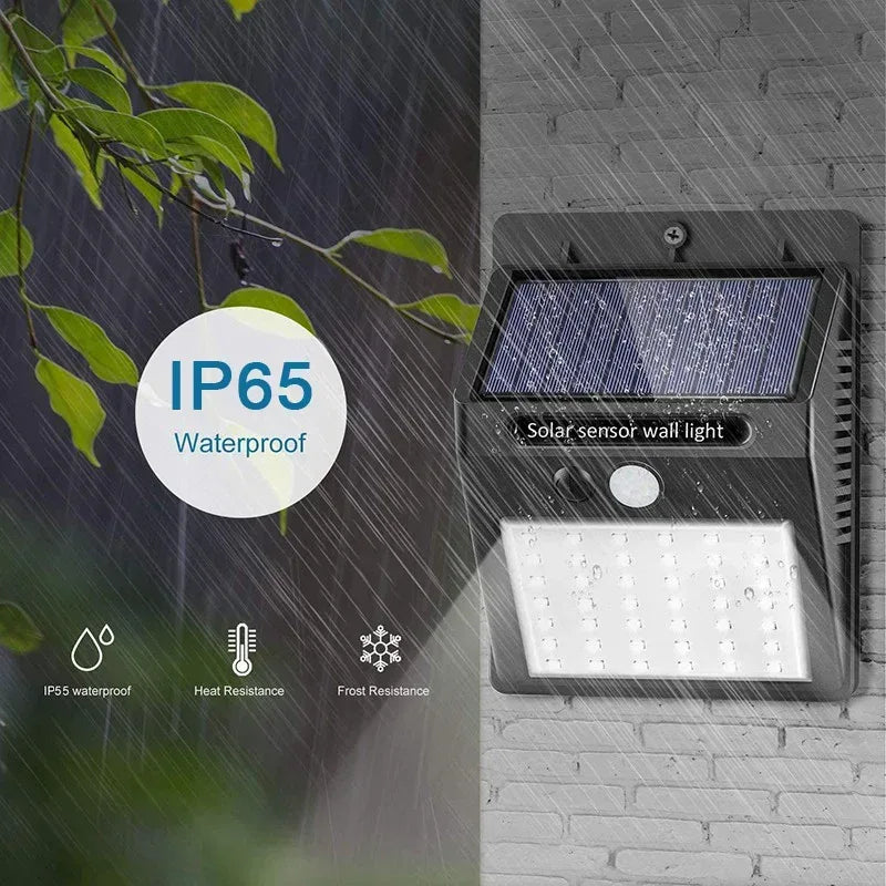 6/30 LED Solar Light PIR Motion Sensor Wall Light Outdoor Solar Lamp Waterproof Solar Powered Sunlight Street Lamp Garden Decor - Urbizia