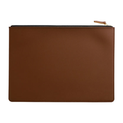 A4 Leather Zipper Bag in Multiple Colors Business Briefcase PU Document Bag for Professional Use