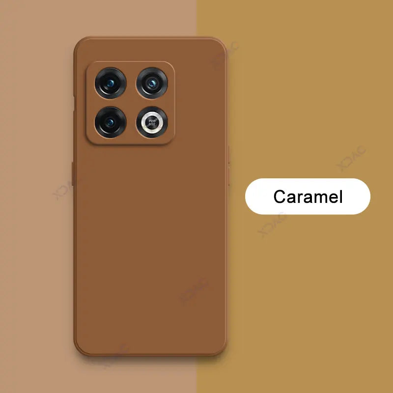 Luxury Cover for OnePlus 10 Pro OnePlus10Pro 5G Square Liquid Silicone Phone Case One Plus OnePlus10 10Pro Double Liner Soft Bag