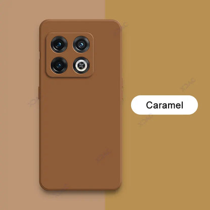 Luxury Cover for OnePlus 10 Pro OnePlus10Pro 5G Square Liquid Silicone Phone Case One Plus OnePlus10 10Pro Double Liner Soft Bag