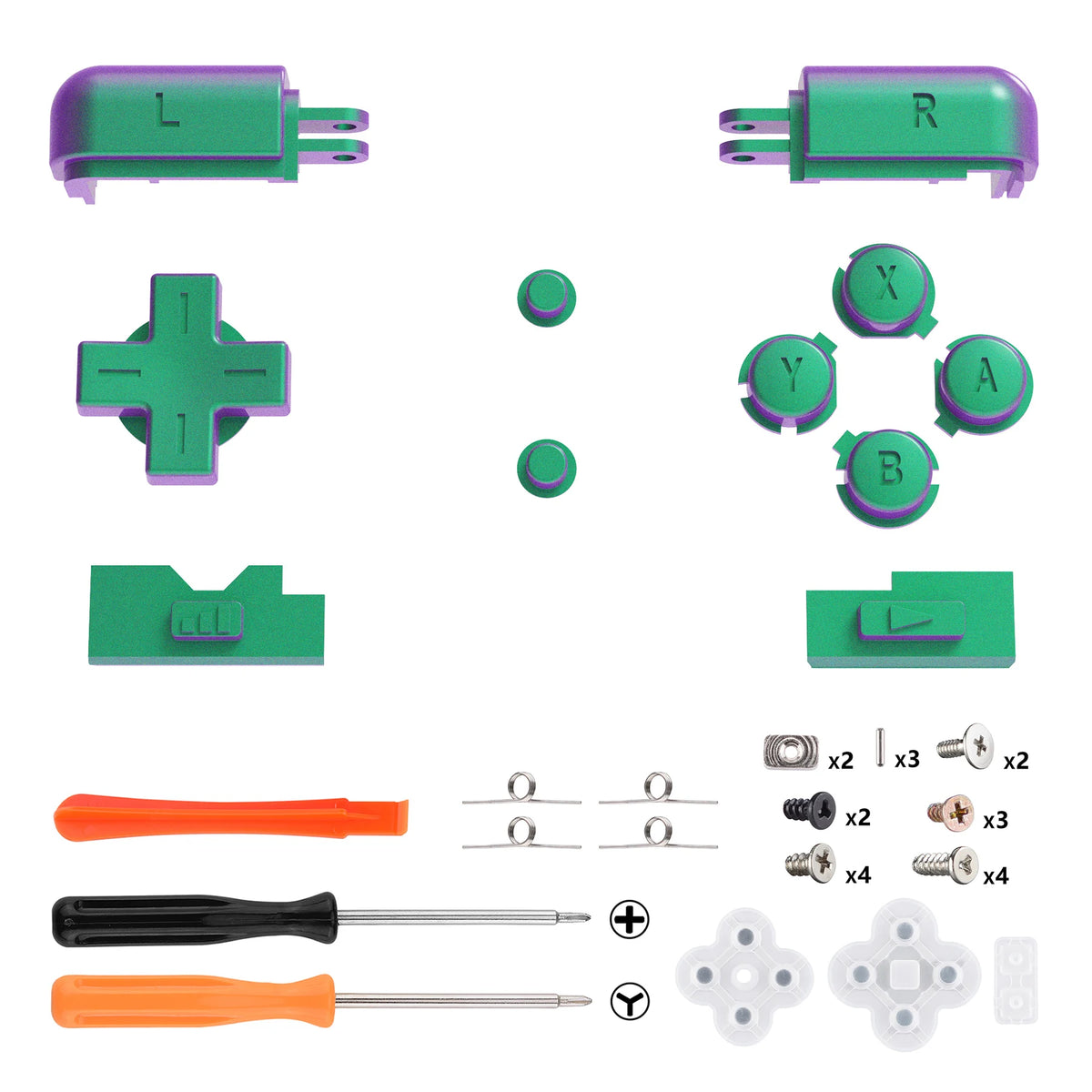 eXtremeRate Custom Replacement Full Set Buttons for Nintendo DS Lite NDSL, for Nintendo DS Lite HandLen - Various Colors