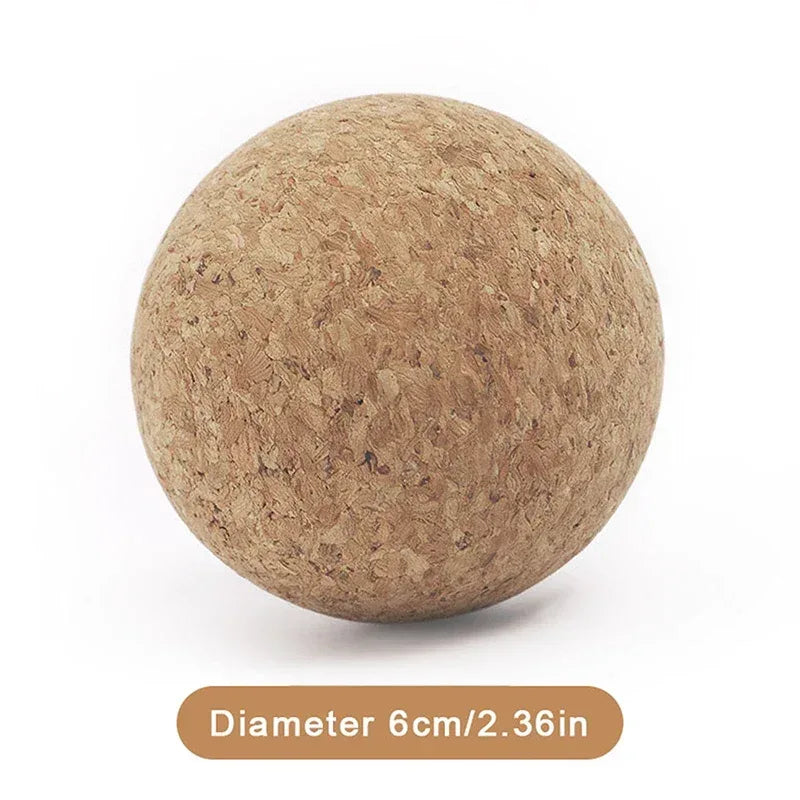 Cork Massage Ball Back Massage Foot Massager Yoga Ball Tension Release Therapy Myofascial Ball Relax Muscles Trigger Point - Urbizia