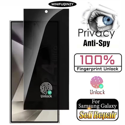 Unlock Self Repair Film For Samsung Galaxy S26 S25 Ultra S24 Plus S23 S22 Privacy Screen Protector S20 S10 Note 20 10 S21 5G