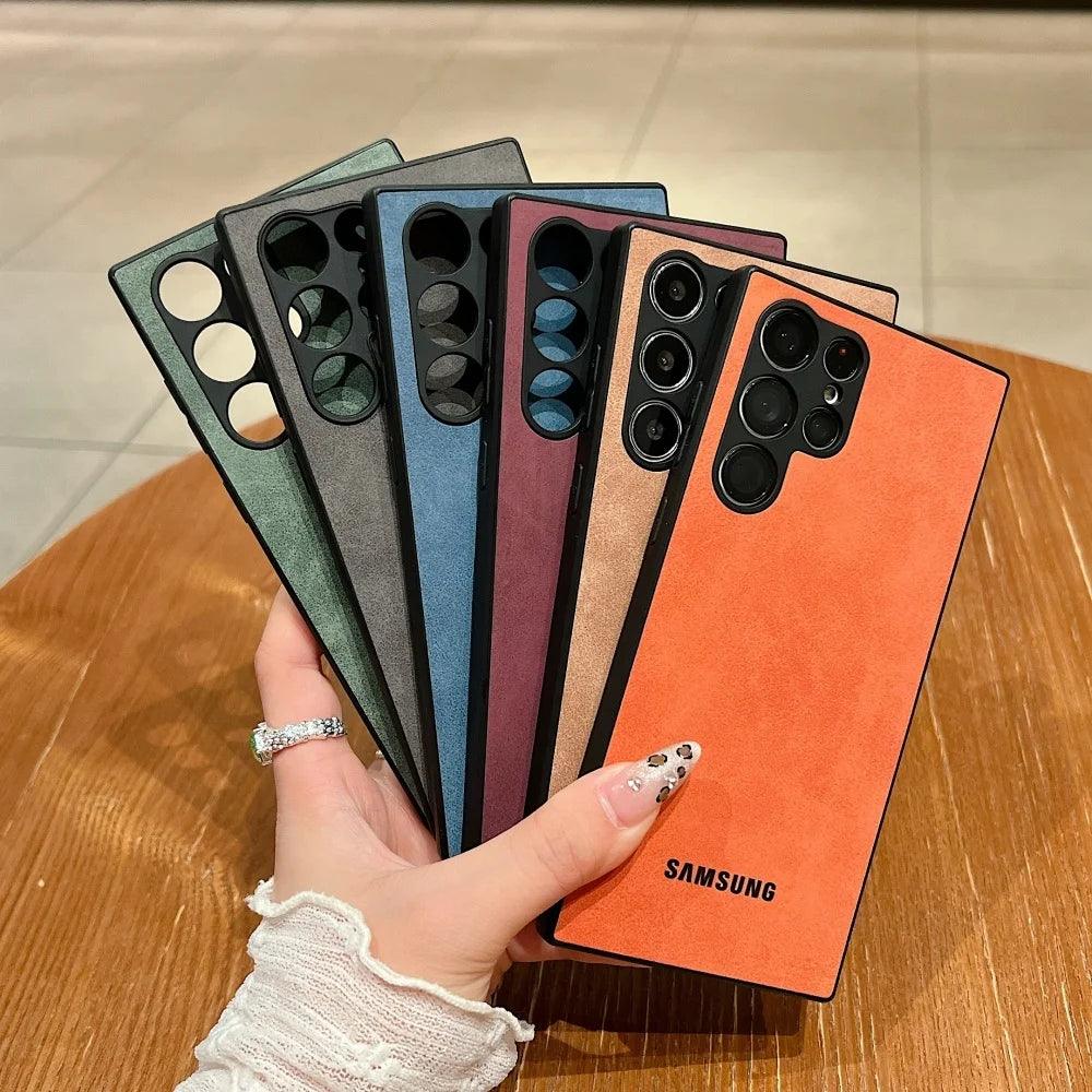 Lambskin Shockproof Case for Samsung Galaxy
