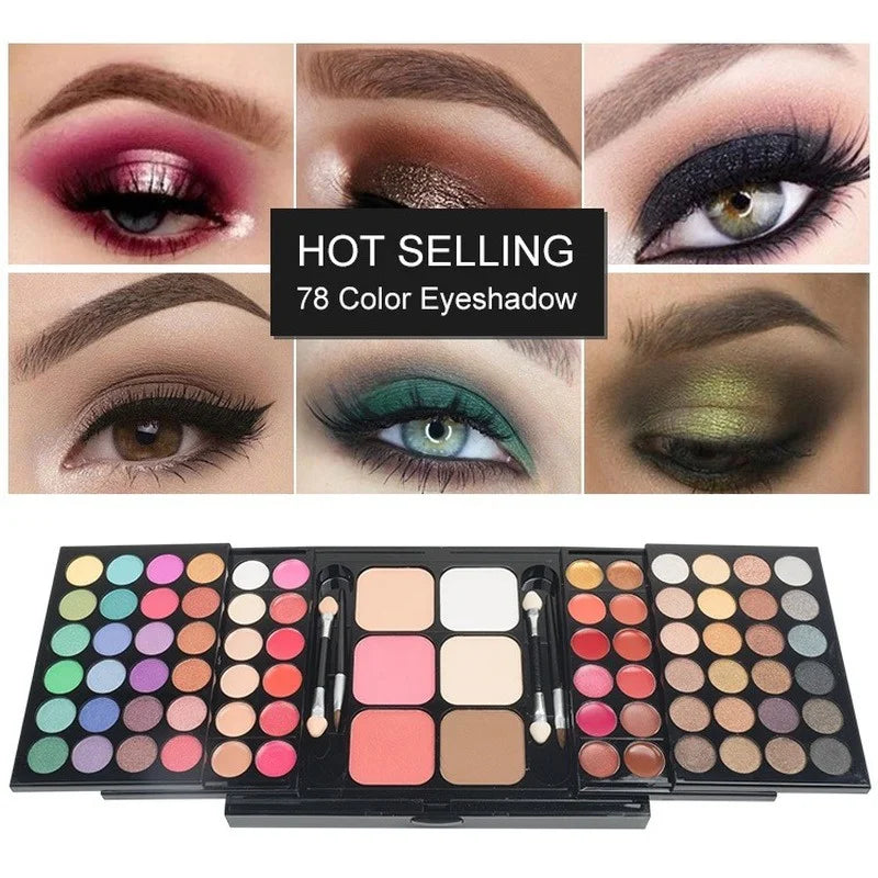 Glitter & Matte Eyeshadow Palette – 40/74/78 Colors