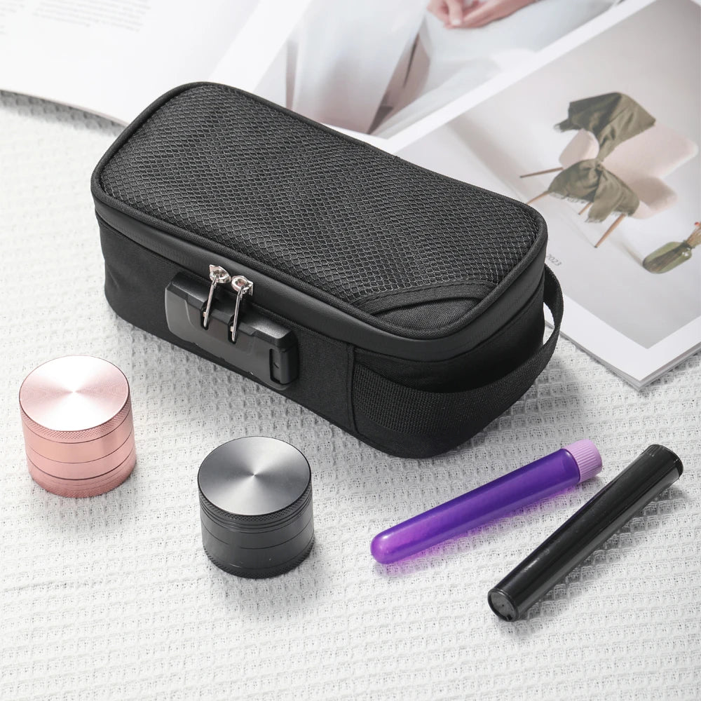 FIREDOG Smell Proof Bag Large-capacity With Lock Activated Carbon Deodorant Bag Portable Pipe Bag Convenient