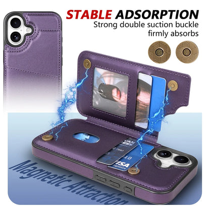 Wallet With Card Slot RFID Blocking Magnetic Flip Leather Case For iPhone 17 Pro Max 17e Air 16e 15 Plus 14 13 12 11 Cover