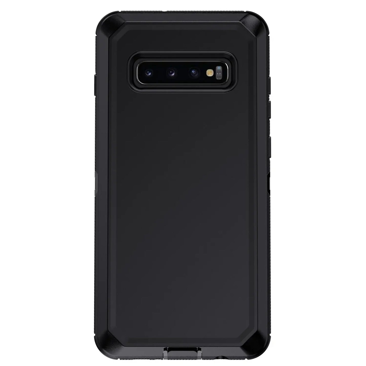 Black For Samsung Galaxy S10+ Plus S10 S10E Case Heavy Duty Shockproof Hard Protective Rugged Hybrid 3in1 Layers Phone Cover