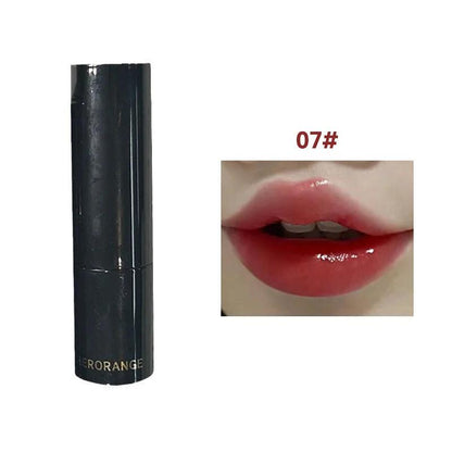 Lipstick Red Brown Lipstick Waterproof Moisturizing Mirror Lipstick Lip Gloss Natural Long-Lasting Makeup Valentine's Day Gift