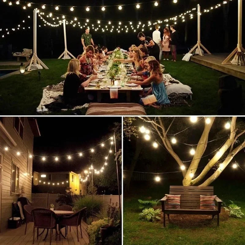 2024 Solar Crystal Globe String Lights