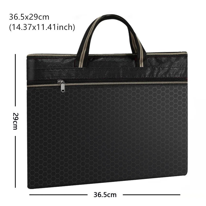 Large Capacity Briefcases Handbag Document Laptop Organize Pack Book Business IPAD Electronic Storage Pouch Supplies Accessories
