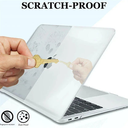 Crystal Clear MacBook Hard Case Cover 13–16 Inch Protective Shell