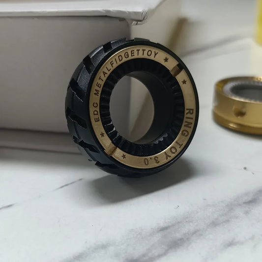 Metal Magnetic Fidget Spinner Ring for Stress & Focus Relief