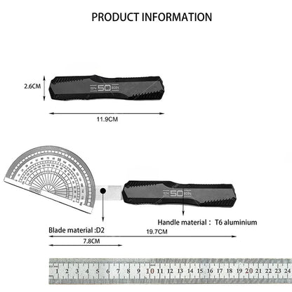 5  Styles KS 9000 Series Camping Folder Outdoor Knife Practical Daily Use Multi-purpose Wilderness Adventure T6 Aluminum Handle Father's Day Gift Cutting Rope Tools
