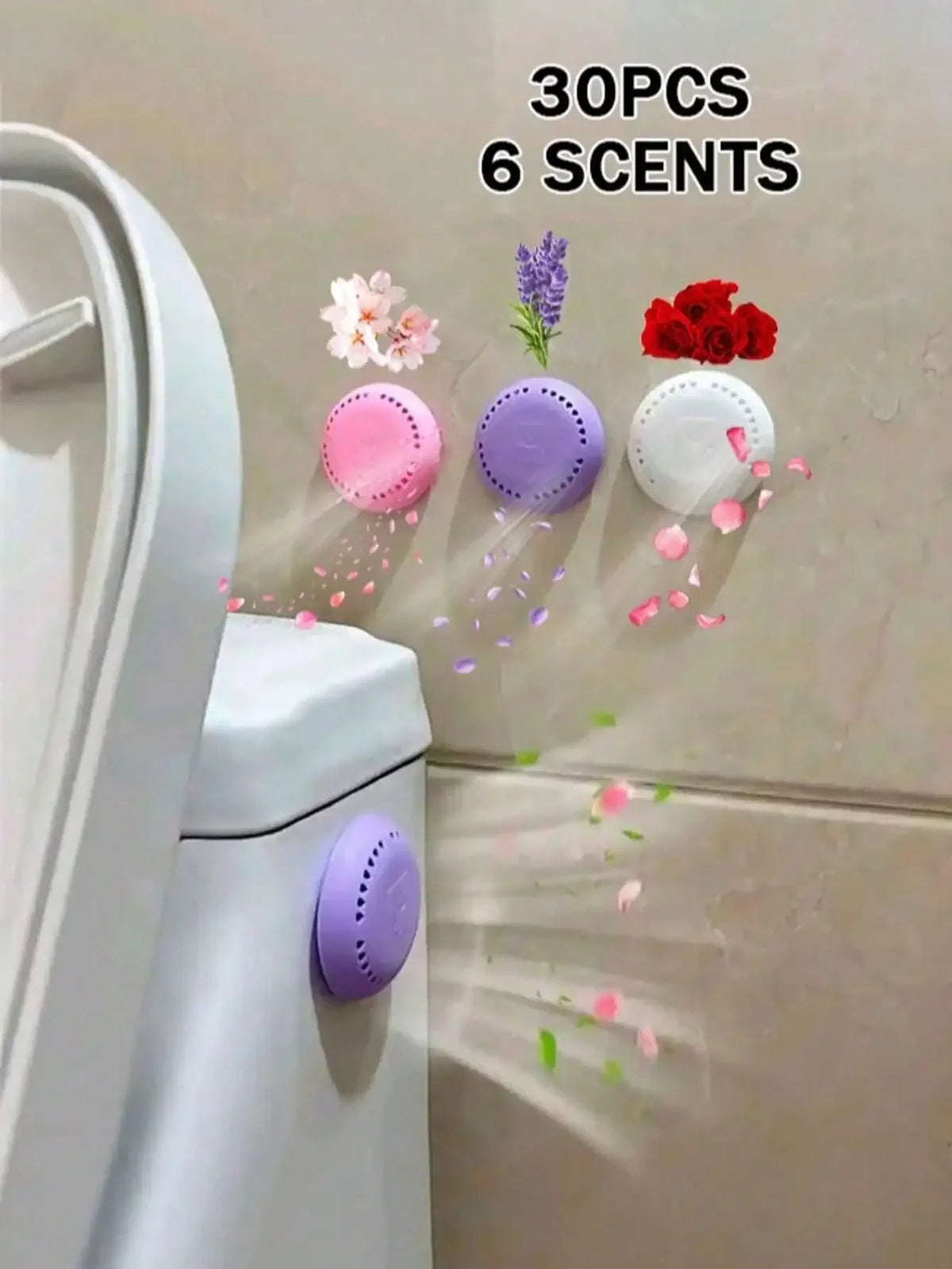 10pcs Long-Lasting Fragrant Air Fresheners, With Included Holders - Solid Color Scented Air Freshener Sheets For Home, Car, Bathroom, Bedroom, Closet And Toilet (Random Color Holders Included)