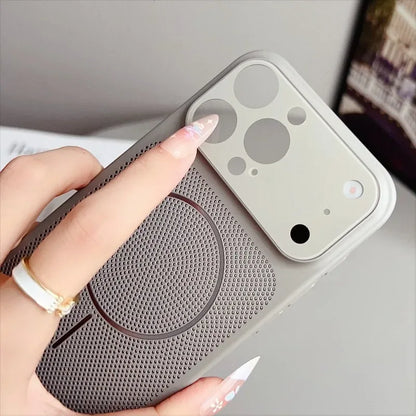 Business Slim Matte Heat Dissipation for Magsafe Case for iPhone 17 16 15 14 13 12 Pro Max Air Plus Slim PC Turn to 17PM Cover