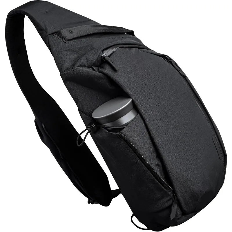 Right Shoulder Chest Bag 7.5L - Crossbody Bag, Sling Backpack - Fits 11' Tablet - Single Shoulder Water Bottle Pocket