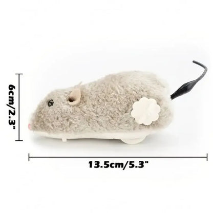 1Pc Funny Lifelike Plush Mouse Running Rat Toy for Cats Dogs Tail Mouse Pets Kids Random Color - Urbizia