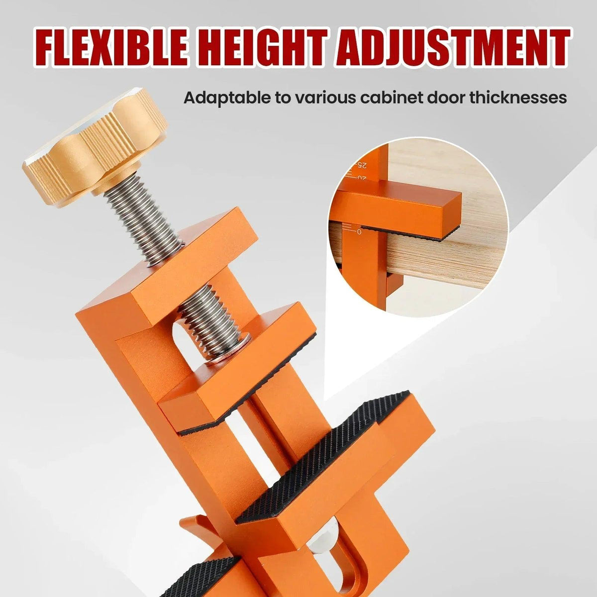 Woodworking Cabinet Door Installation Jig,Door Panel Installation Rebounding Device Drilling Tool 2 in 1 Quick Positioning Tool
