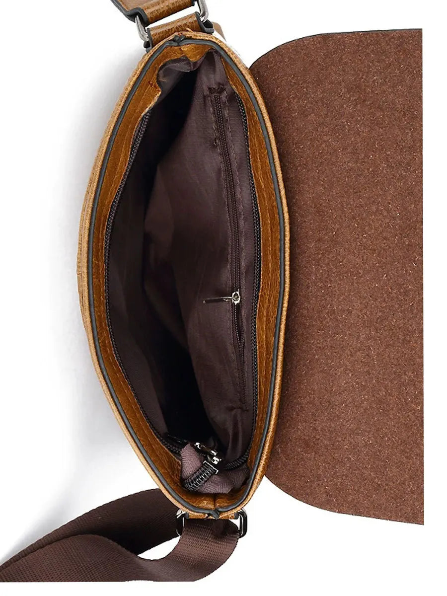 Vintage Men's Crossbody Bag, New Trendy Men's Bag Exported to Southeast Asia, Europe and America, Urban Leisure Travel Shoulder