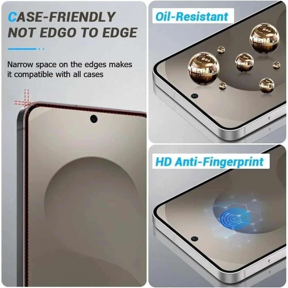 2Pcs Full Cover Screen Protector for Samsung Galaxy S26 S25 S24 S23 Ultra S22 S21 S20 Plus S24 S25 FE 9H Hardness Tempered Glass