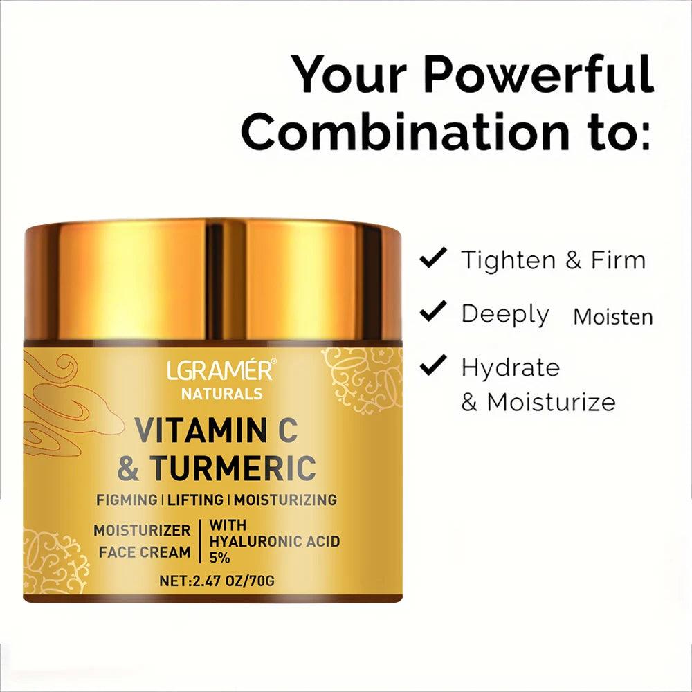 Turmeric Vitamin C Face Cream for Bright & Firm Skin