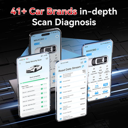2026 KONNWEI MAXOBD Car OBDII Fault Diagnostic Tool Full System SAS SRS ABS System Deep Scan Bluetooth Connection OBD2 Scan Tool DIY car repair