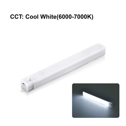 USB Rechargeable Motion Sensor LED Cabinet Light for Kitchen Bedroom Wardrobe Induction Wireless Night Lamp for Corridor Stairs