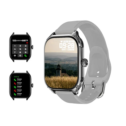 KESHUYOU H9 2025 Smart Watch 2.01-inch HD Display Receive Make Calls Message Preview Sport Mode Weather Forecast Smart Watch - Urbizia