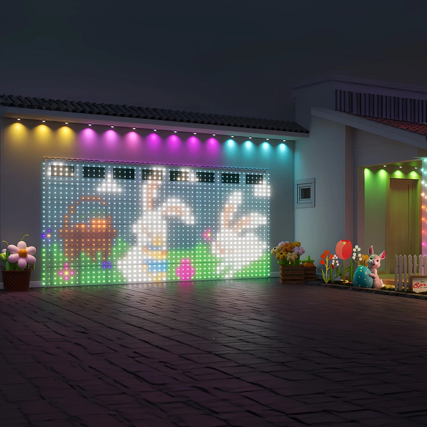 APP Control Smart LED Curtain Lights – USB 5V Fairy Light DIY Text Pattern Display