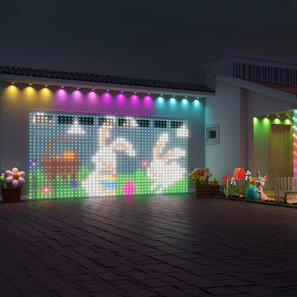 APP Control Smart LED Curtain Lights – USB 5V Fairy Light DIY Text Pattern Display
