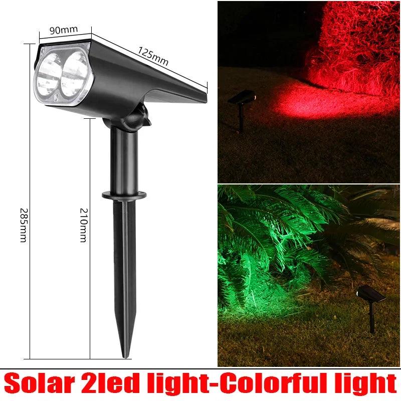 Garden 9 LED Solar Powered Light Adjustable Solar Spotlight Outdoor IP65 Waterproof Landscape Lamp Villa Night Decor Light