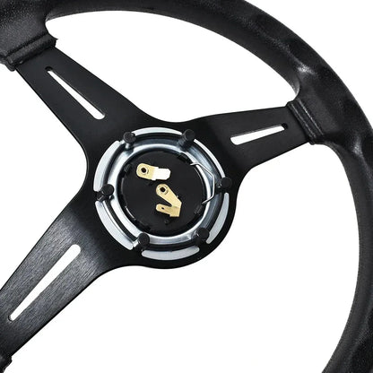 Universal 14 Inch PU Auto Racing Steering Wheels Deep Corn Drifting Sport Steering Wheel