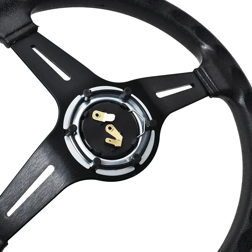 Universal 14 Inch PU Auto Racing Steering Wheels Deep Corn Drifting Sport Steering Wheel