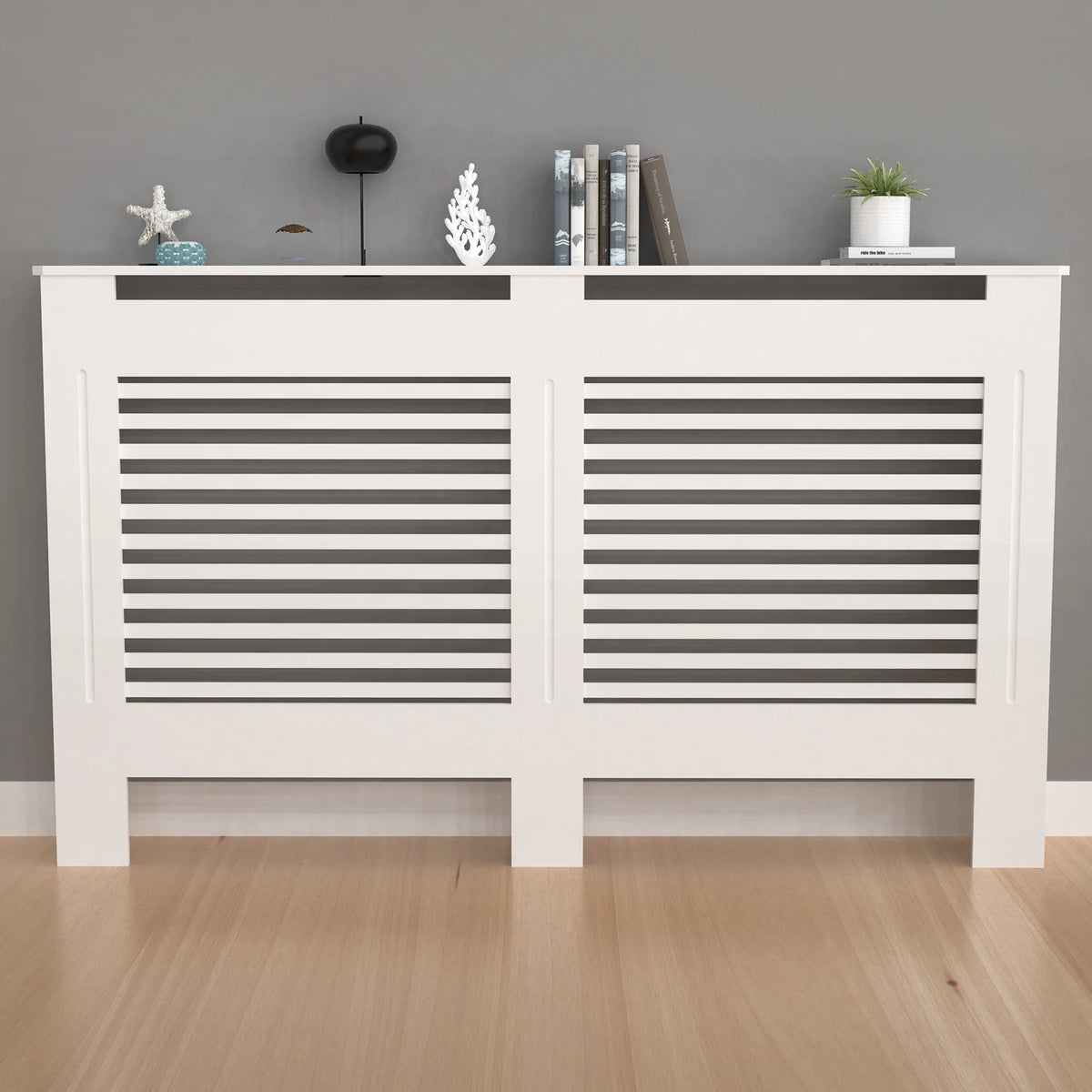 36.2 Inch Tall Large Radiator Cover Horizontal Vertical Cabinet Mdf Grill Shelf S/M/L/XL