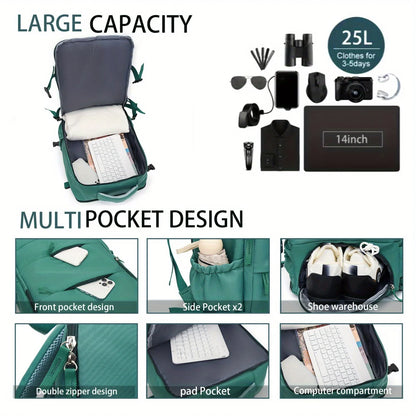 Hiking backpack for men and women laptop backpack school student schoolbag, casual simple travel backpack