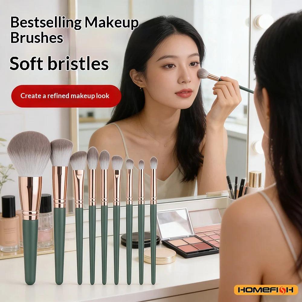 14Pcs Soft Fluffy Makeup Brushes Set, Cosmetic Powder Eye Shadow Foundation Blush Blending Tools