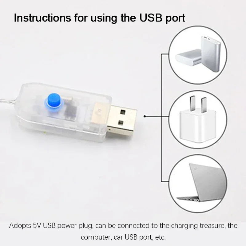 Santa Claus Climbing Ladder LED String Lights