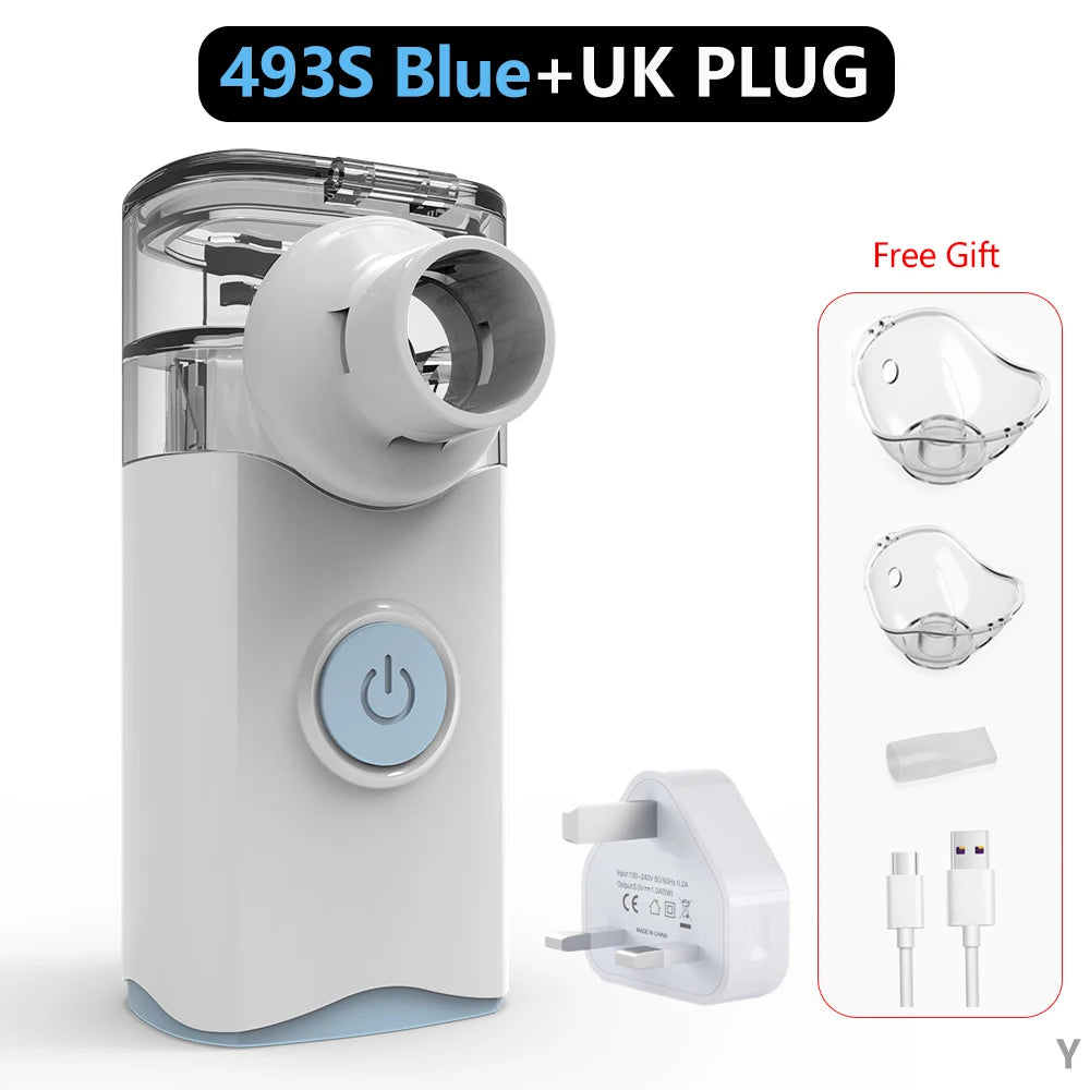 Autoclean Silent Mesh Nebulizer - Portable Handheld Inhalator for Children, Compact Atomizer for Daily Use