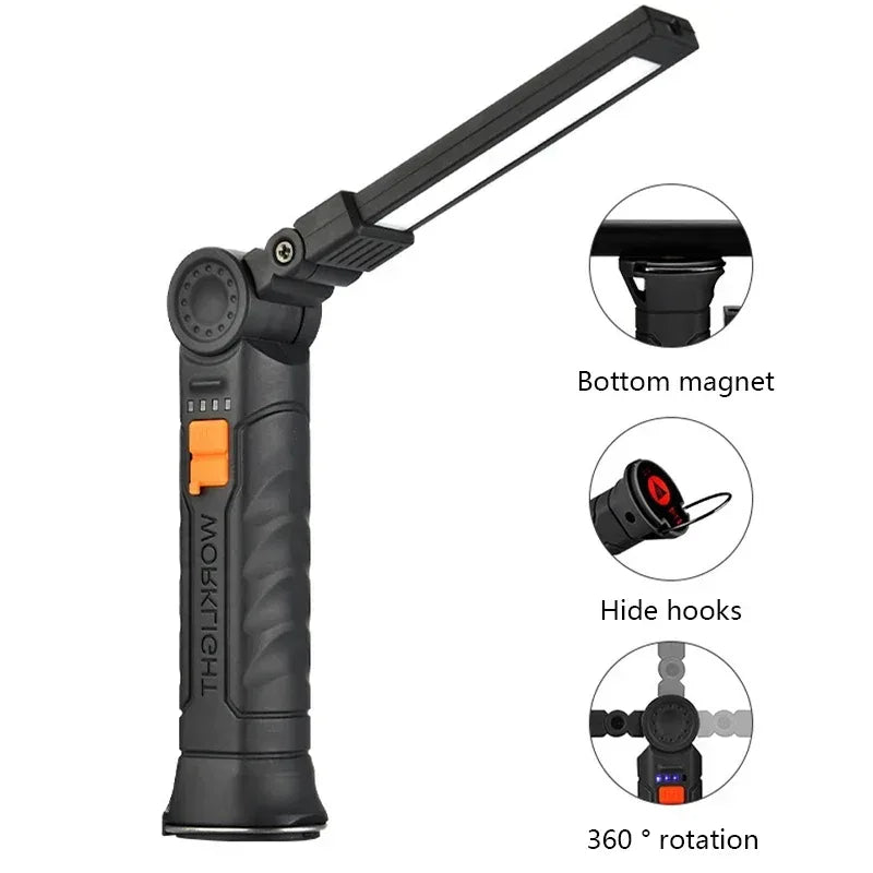Portable USB Rechargeable COB LED Work Light - Urbizia