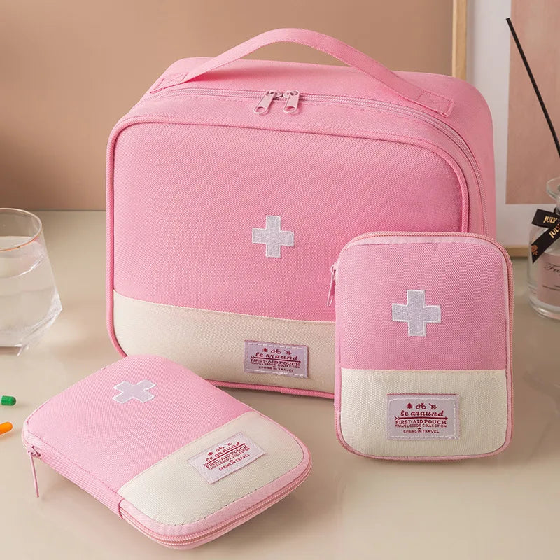 3PC/Set Travel Portable Medicine Package Multifunctional First Aid Bag Storage Bag Outdoor Camping Travel and Home Storage Bag