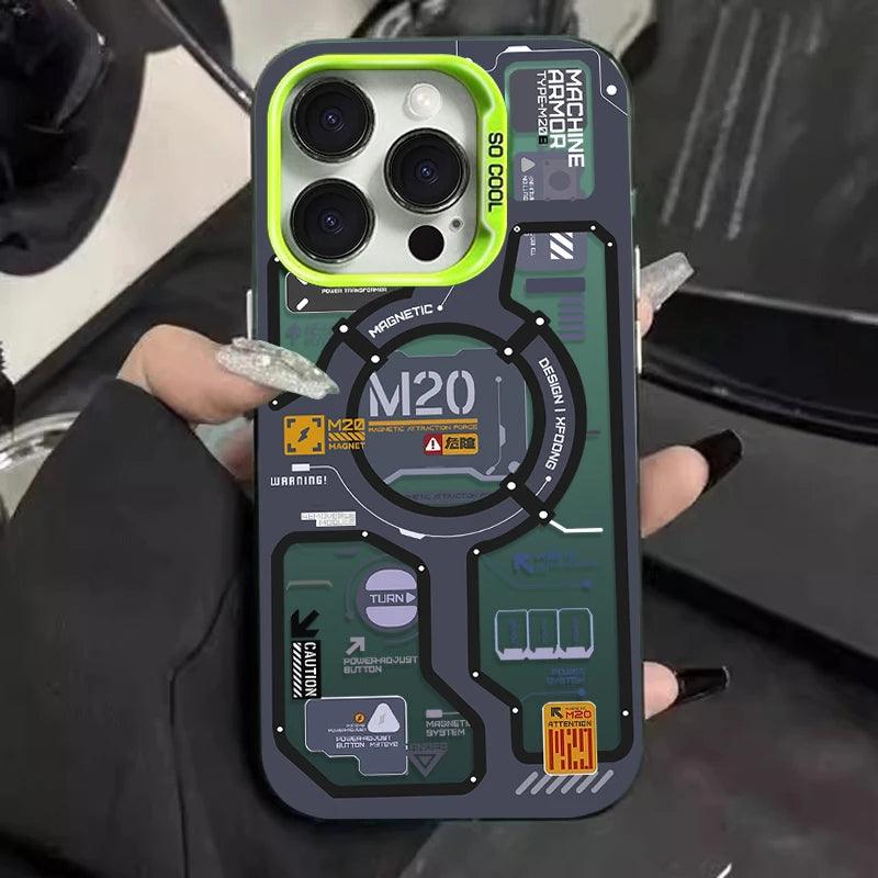 iPhone Luxury Circuit Label Shockproof Bumper Case