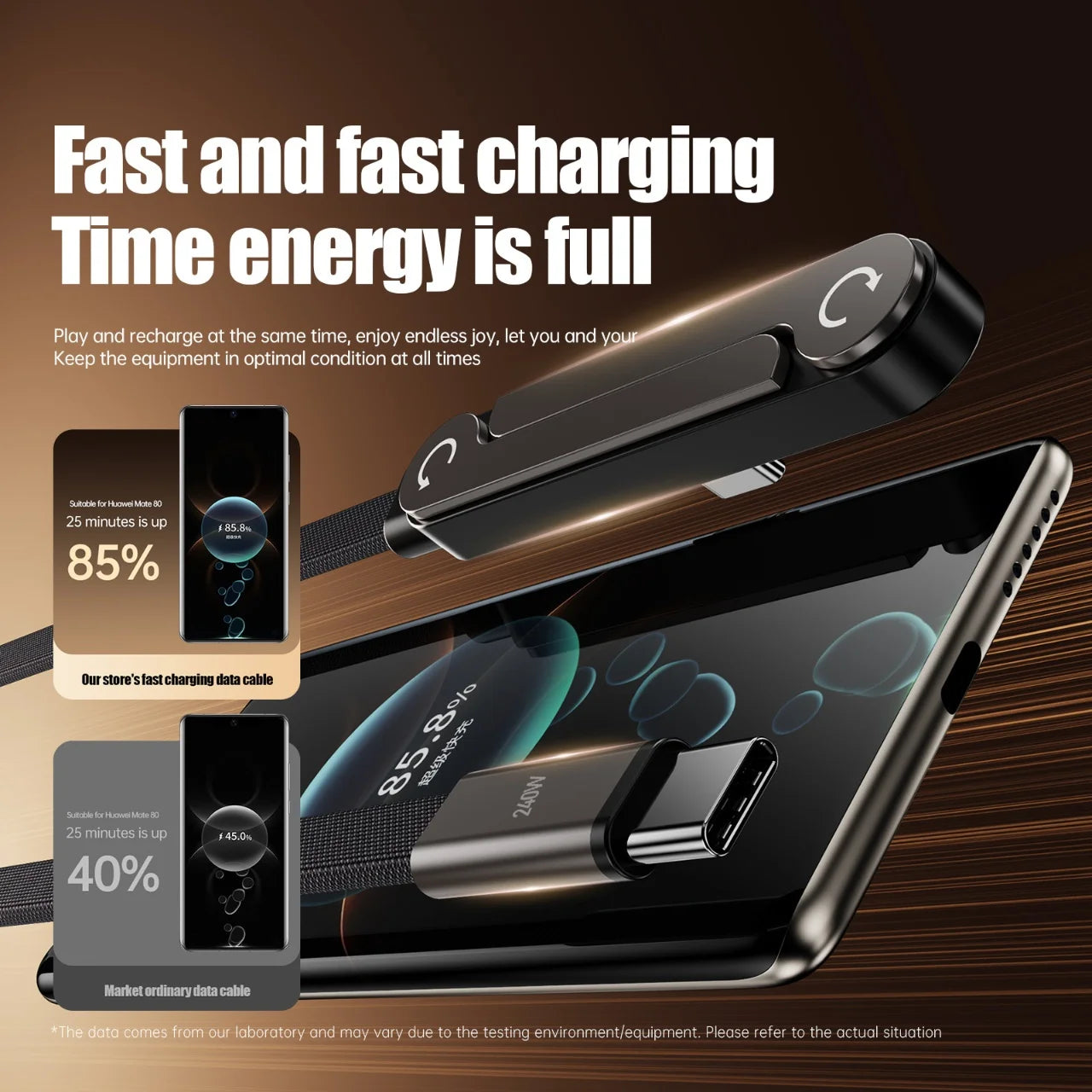 240W PD Fast Charging Type C to Type C Cable USB C to Type C Cable with Foldable Stand Phone Holder For iPhone 15 Xiaomi HUAWEI
