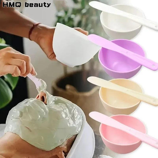 Silicone Face Mask Mixing Bowl Set for Skincare Application