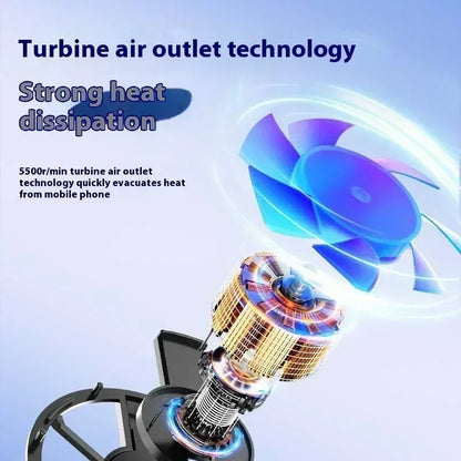 Portable Magnetic Phone Cooler RGB Fan for Gaming