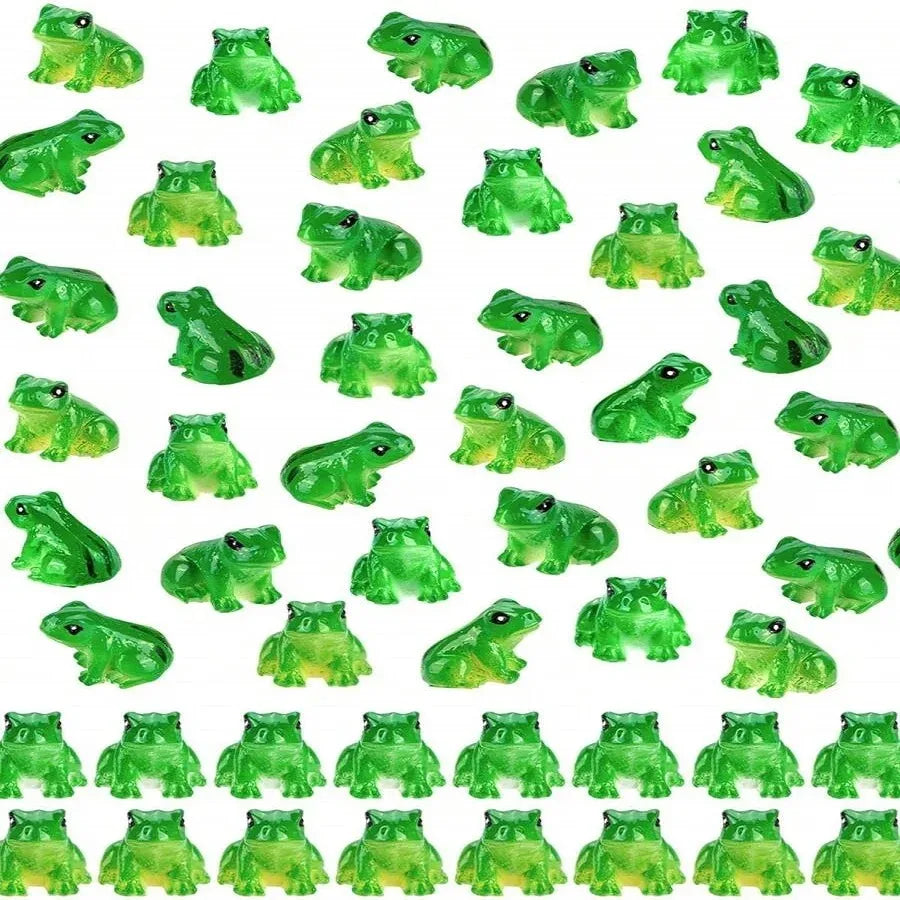 10PCS Mini Resin Frog Figurines Set for Aquarium Decor,Terrarium,Zen Garden,Creative Home Desk Decoration and Fish Tank