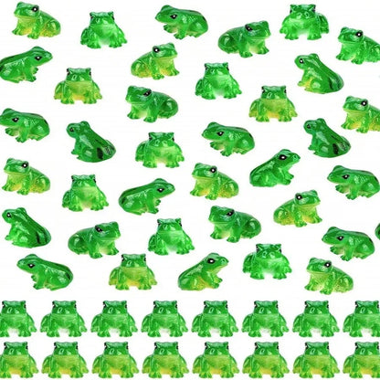 10PCS Mini Resin Frog Figurines Set for Aquarium Decor,Terrarium,Zen Garden,Creative Home Desk Decoration and Fish Tank